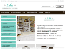 Tablet Screenshot of eshop-lilie.cz